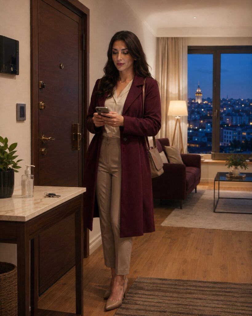 İstanbul’da evde görüşme öncesinde telefonundan planlama yapan travesti